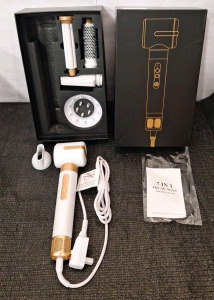 (1) 7-in-1 Air Styling System - High Speed ​​Blow Dryer, Hot Air Brush Straightener, Curling Wand & Volumizer