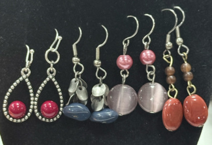 (4) Pairs Of Earrings