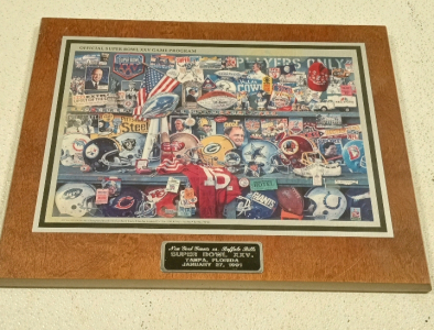 (1) Super Bowl XXV Commemorative Wall Plaque