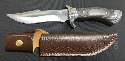 (1) 5&frac12;" Blade Knife, High-Quality Outdoor Knife, Portable Knife, Integrated Keel Design, Fixed Blade, Sharp And Durable, Black Color Wood Handle, Comfortable Grip