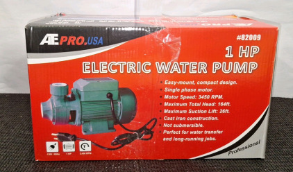 (1) AE Pro - 1HP Electric Water Pump