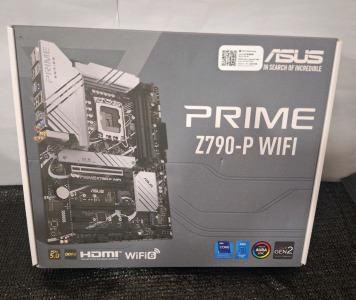 (1) Asus Prime PRIME Z790-P WIFI - Gaming Desktop Motherboard - Intel Z790 Chipset - LGA-1700 Socket - ATX - Core, Pentium Gold, Celeron Processor Supported - 128GB DDR5 SDRAM RAM Max
