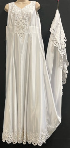 &ldquo;Do You Love Me? Inc.&rdquo; White Floral Beaded Wedding Dress