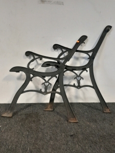 Pair of Cast Iron Park Bench Legs