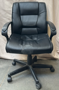 Black Leather Office Chair