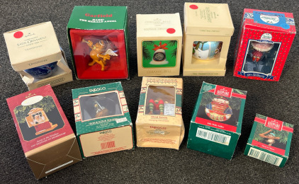 (10) Vintage Collectable Ornaments Including Keepsake Ornaments, Hallmark Ornaments & More