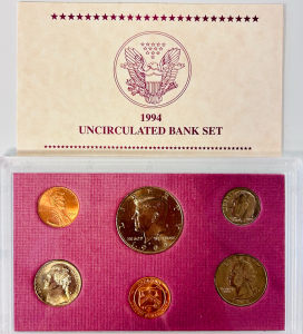 1994 Philadelphia Mint Proof Set Of Coins With Certificate Of Authenticity