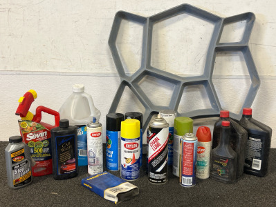 Car & Auto Fluids, Spraypaint & More Cans, Cement Paver Mold