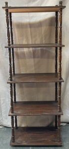 5-Shelf Wooden Shelving Unit