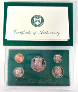 1997 San Francisco Mint Proof Set Of Coins with Certificate Of Authenticity