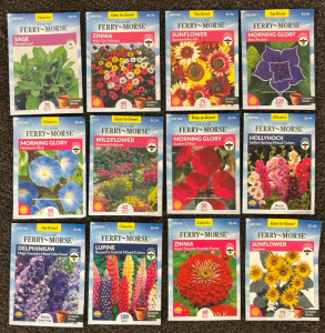 50 Packets Of Flower & Herb Seeds!