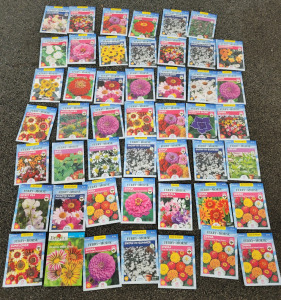 50 Packets Of Flower & Herb Seeds!