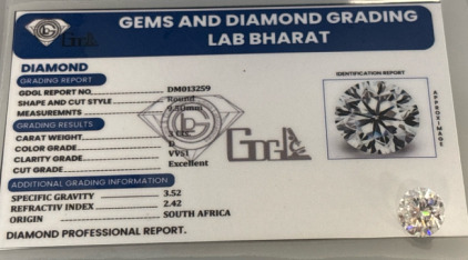 Beautiful Round 3 Carat Diamond (Unverified)