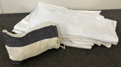(6) Heavy Lined Catering Quality Table Cloths, Cloth Hammock