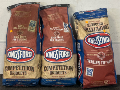 (3) Bags Of Competition Briquettes for Hogh Heat Searing