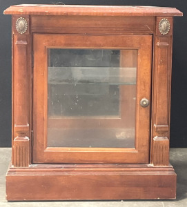 Vintage Wooden Display Case Style Side Table