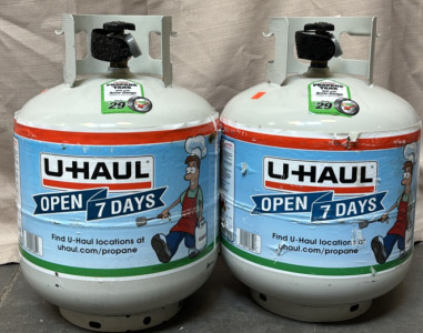(2) U-Haul Propane Tanks