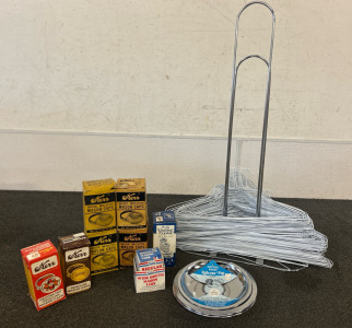 Metal Hangers, Wide Mouth and Regular Mouth Mason Jar Caps and Lids, Electric Range Reflector Pan