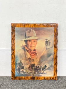 John Wayne Clock 19”x 23”