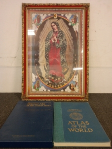 Atlas's And A Frame of The Virgin Mary