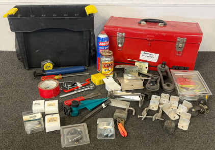 Toolbox, Tool Container W/ Wheels, Small Hand Tools, Parts & Hardware