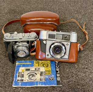 (2) Vintage Film Cameras: Kodak and Selecta