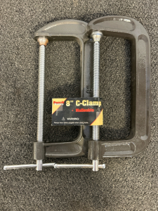 Pair of Bench Basics 8" C-Clamps -Malleable