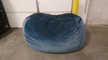 Very Large Blue-Colored Bean Bag