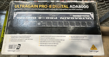 New Ultragain Pro-8 Digital ADA800