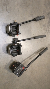Off-site) (3)Manfrotto 701HDV Tripod Heads