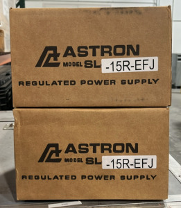 (2) Astron Regulated Power Supply Model: SL-15R-EFJ