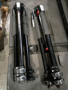 Off-site) (2) Manfrotto Tripods #055 24"-55"