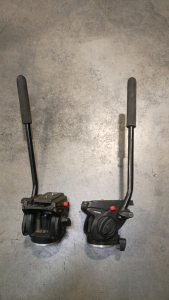 Off-site) (2)Manfrotto 701HDV Tripod Heads with Camera Plate