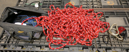 (Off-Site) Climbing Rope Unknown Rating Unknown Footage with Carabiners