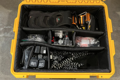 (8) Panasonic HHV Cameras With Accessories