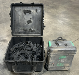 (Off-Site) (15) 32&rsquo; Carol 2/C 18 AWG Chords, & (1) Pelican 1560 Case