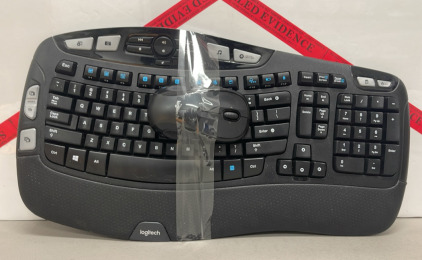 Logitech K350 Wireless Keyboard Mouse Combo, Black, P/N: 820-002546
