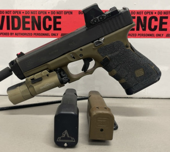 Glock 19 Gen 4 9x19 Semi-Automatic Pistol with SIG Red-Dot and SureFire X300