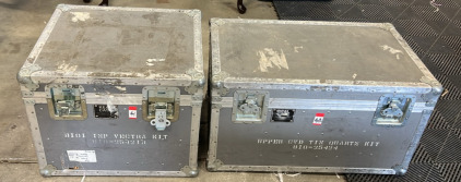 (1) Wilson Shipping Crate 18 1/2&rdquo;x23&rdquo;x19 1/2&rdquo; (1) Wilson Shipping Crate 17 1/2&rdquo;x31&rdquo;x18&rdquo;