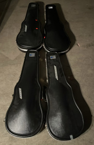 (4) Empty MST 15 1/2&rdquo; Violin Case