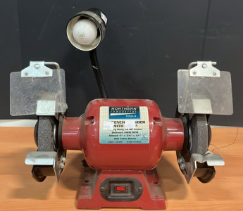 Northern Industrial 6&rdquo; Bench Grinder w/ Lamp