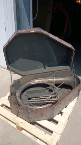 US Navy! Antique Sousaphone in Case