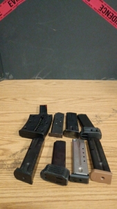 Magazines! (8)Assorted Firearm Magazines- Double Stacks, .40sw, 9mm and More