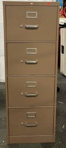 4 Drawer Filing Cabinet 26 7/8&rdquo;x 18 1/4&rdquo;x52&rdquo;