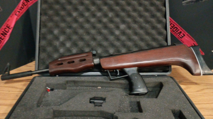 Wood Stock Pellet Gun with Scope