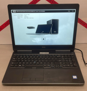 Dell Precision 7520 Laptop, Intel Core i7 7th Gen, Serial: DW0BNN2
