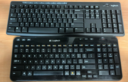 (1) Logitech K360 Wireless Keyboard, & (1) Logitech K279 Wireless Keyboard