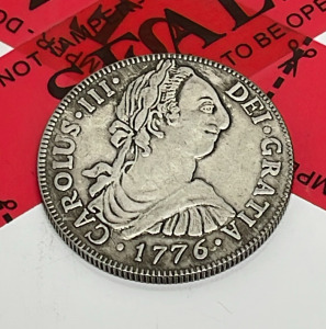 (Unverified) 1776 Spanish Colonial Silver Coin, King Charles III, Spain, FM Mint Mark
