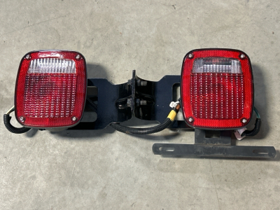 Pair Of Tail Lights With Brackets
