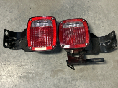 Pair Of Tail Lights With Brackets